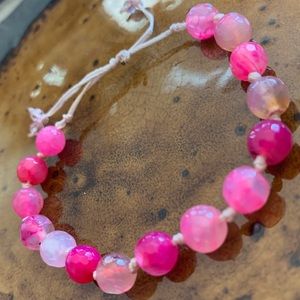 Adjustable Beaded Gemstone Bracelet